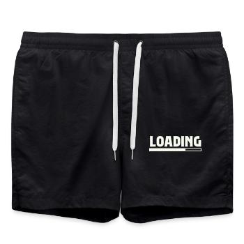 Loading - Badeshorts - Schwarz - Vorne - AI Model Male 185 light (185cm)