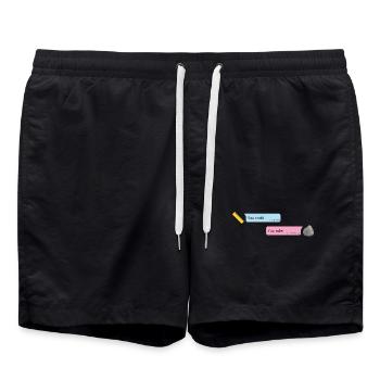 Rock & Rule - Badeshorts - Schwarz - Vorne - AI Model Male 185 light (185cm)