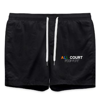 Maillot de tennis All Court Terre battue Gazon Hard Court - Short de bain - noir - Devant - AI Model Male 185 light (185cm)