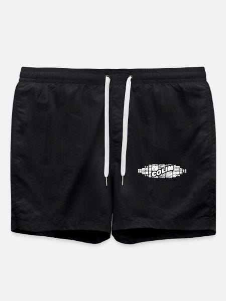 First name Colin - Swim Trunks - black