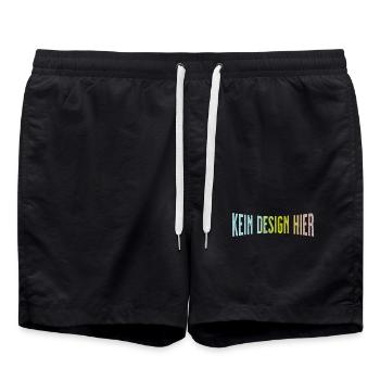 Pas de design ici Chemise drôle qui fait état - Short de bain - noir - Devant - AI Model Male 185 light (185cm)