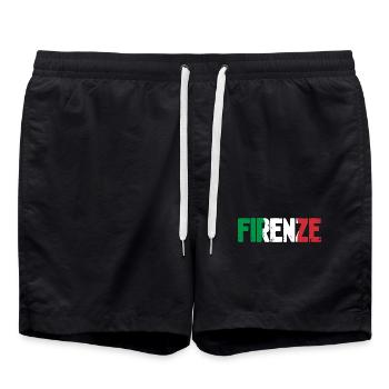 Firenze Italia - Badeshorts - Schwarz - Vorne - AI Model Male 185 light (185cm)