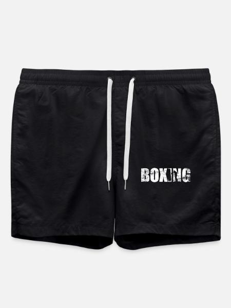 funny boxing - Swim Trunks - black
