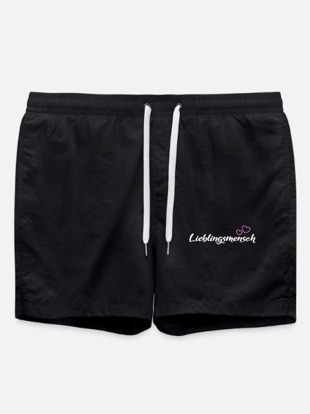 Lieblingsmensch - Badeshorts - Schwarz