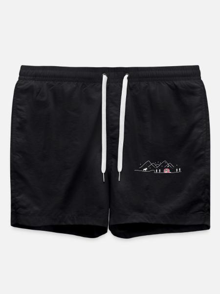 Norvège Camping Caravane Norvège Design - Short de bain - noir
