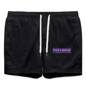 Paradigm Shift – Neues Denken - Badeshorts - Schwarz - Vorne - AI Model Male 185 light (185cm)