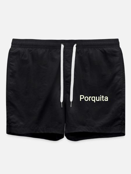 Porquita - Swim Trunks - black