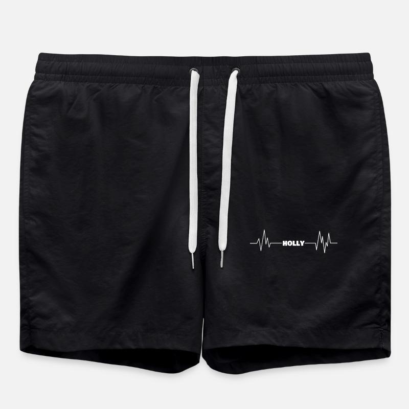 First name Holly - Swim Trunks - black