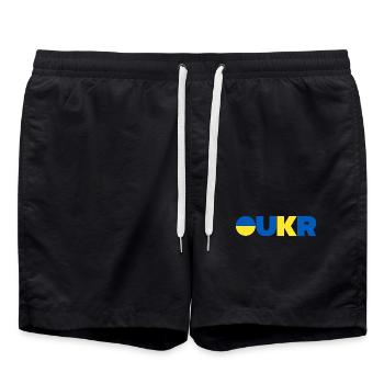 Ukraine - Short de bain - noir - Devant - AI Model Male 185 light (185cm)