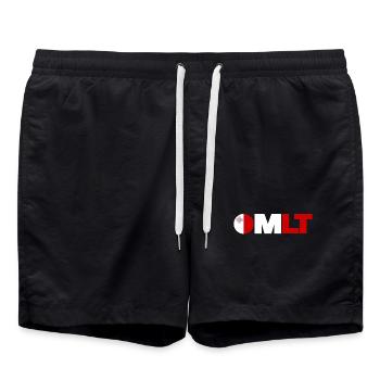 Malta - Badeshorts - Schwarz - Vorne - AI Model Male 185 light (185cm)