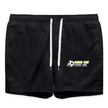 Football_Game jour, tous les jours - Short de bain - noir - Devant - AI Model Male 185 light (185cm)
