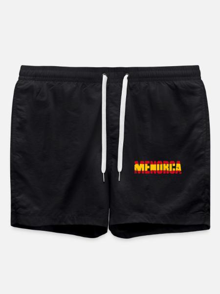 Menorca Flag Spain - Swim Trunks - black