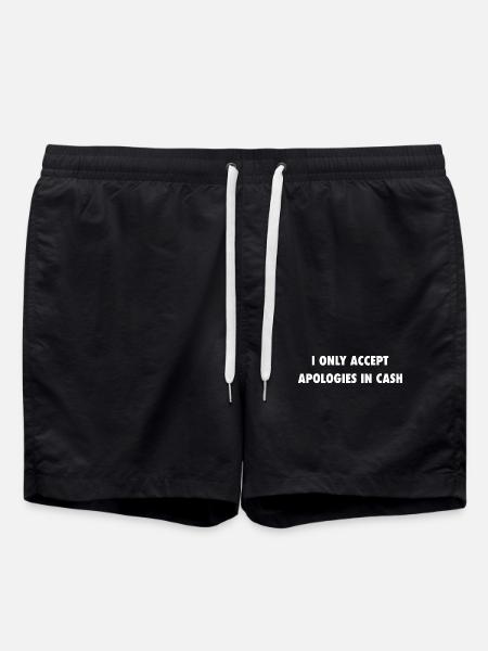 Funny Saying Sarcasm Humor - Swim Trunks - black