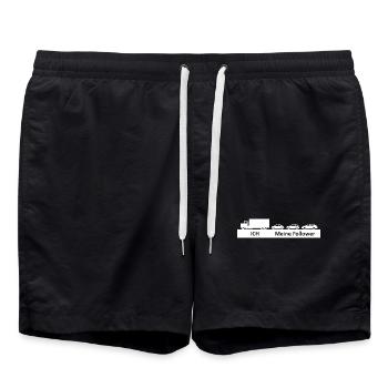 LKW - ich meine follower - Badeshorts - Schwarz - Vorne - AI Model Male 185 light (185cm)