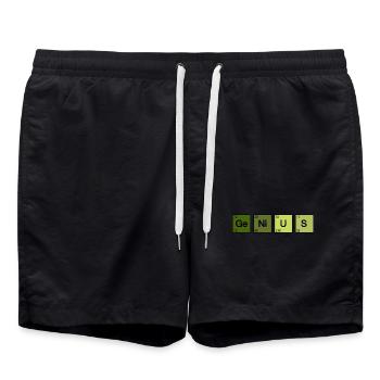 Genius Nerd Geek - Short de bain - noir - Devant - AI Model Male 185 light (185cm)