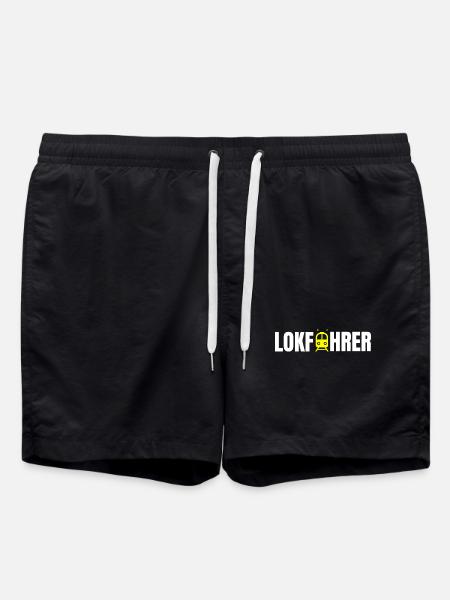 Lokführer Design - Badeshorts - Schwarz