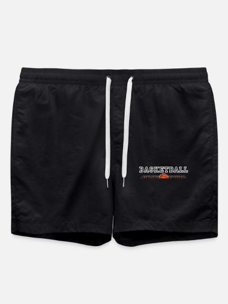 Basketball Bold Hoop Vibes - Swim Trunks - black