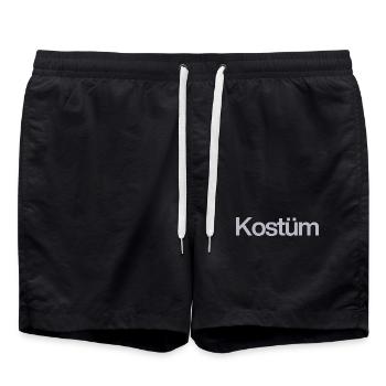 COSTUME ? MON HABITUEL SUFFIT ! GROUCHES DE CARNAVAL - Short de bain - noir - Devant - AI Model Male 185 light (185cm)