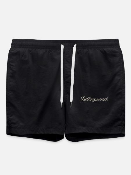 Lieblingsmensch - Badeshorts - Schwarz