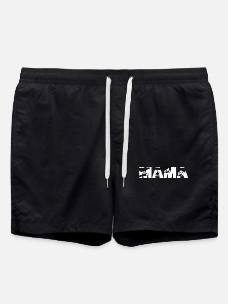 Mama Hang Glider Pilot Paragliding - Swim Trunks - black