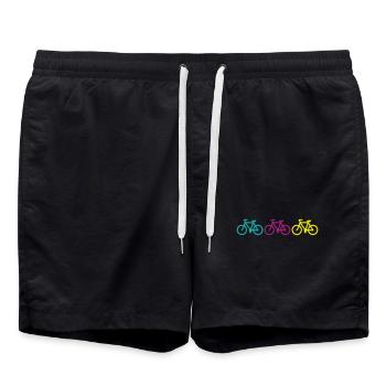 three bikes - Short de bain - noir - Devant - AI Model Male 185 light (185cm)