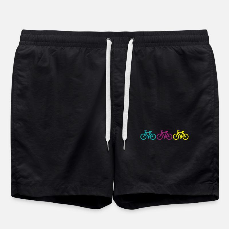 three bikes - Swim Trunks - black