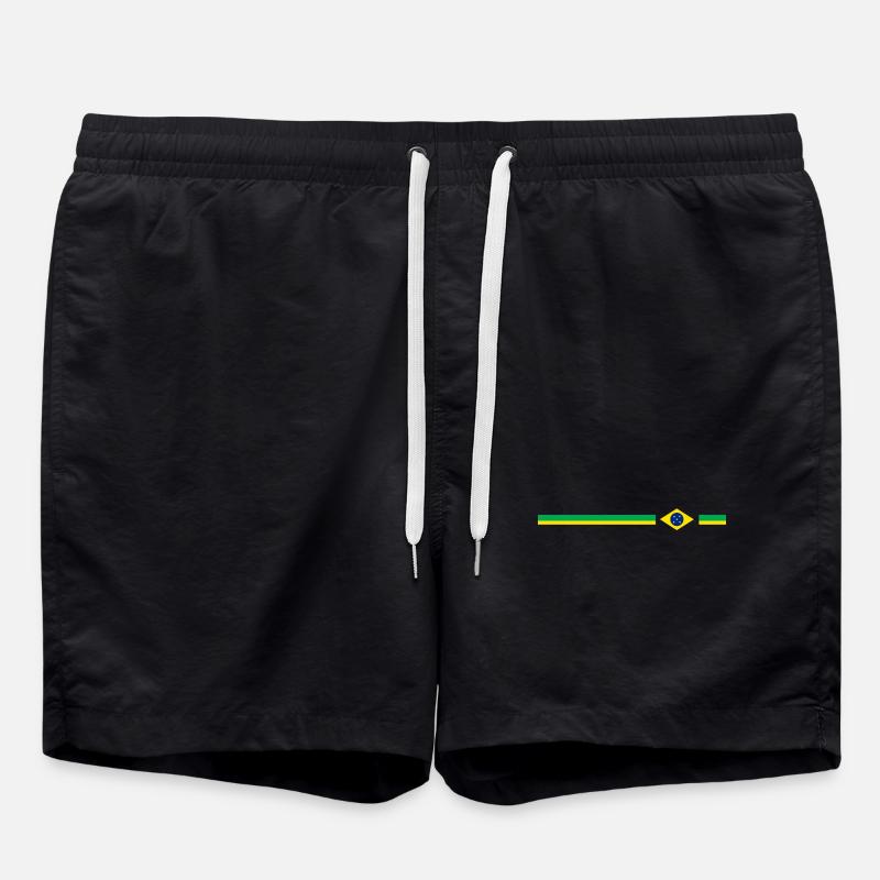Brazil Design logo - Swim Trunks - black