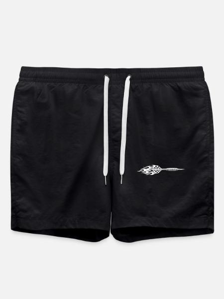 Dart Symbol Fire - Swim Trunks - black
