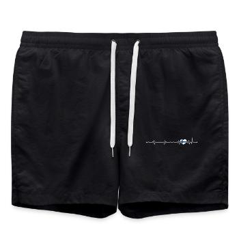 Ligne finlandaise Heartbeat Nordic - Short de bain - noir - Devant - AI Model Male 185 light (185cm)
