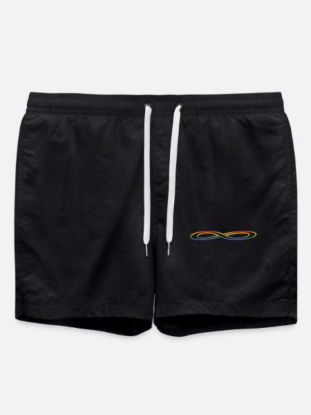 Rainbow wide infinity - Swim Trunks - black