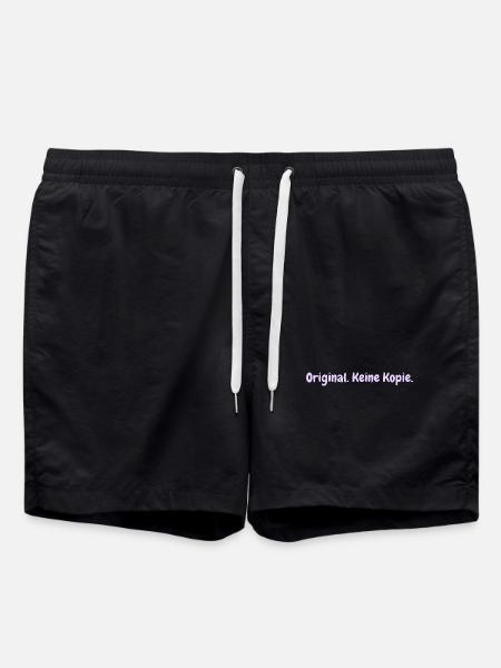 Original. Keine Kopie. Lustiges T-Shirt für alle. - Badeshorts - Schwarz