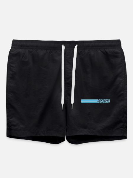 Man's name Arthur - Swim Trunks - black