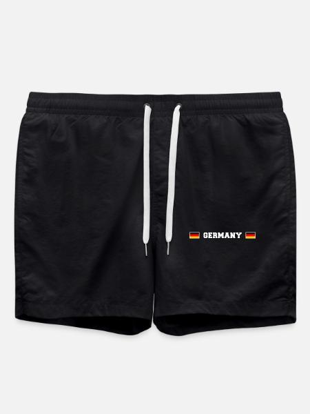 DE Fanshirt - Badeshorts - Schwarz
