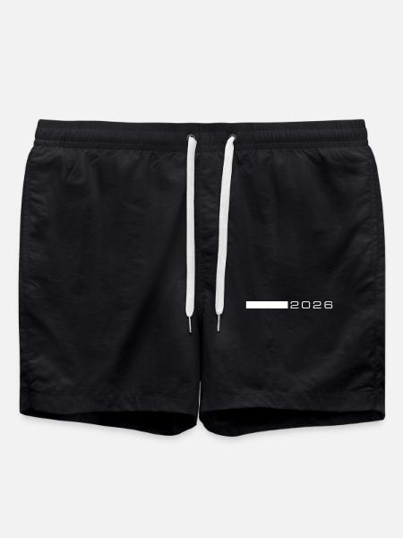 2026 year stroke - Swim Trunks - black