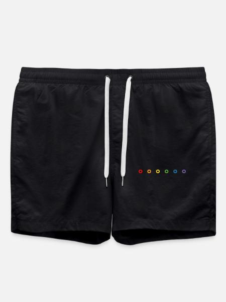 LGBT regnbue donuts LGBT lgbtqi queer - Badeshorts - sort