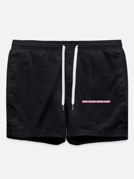make racism wrong again - Swim Trunks - black