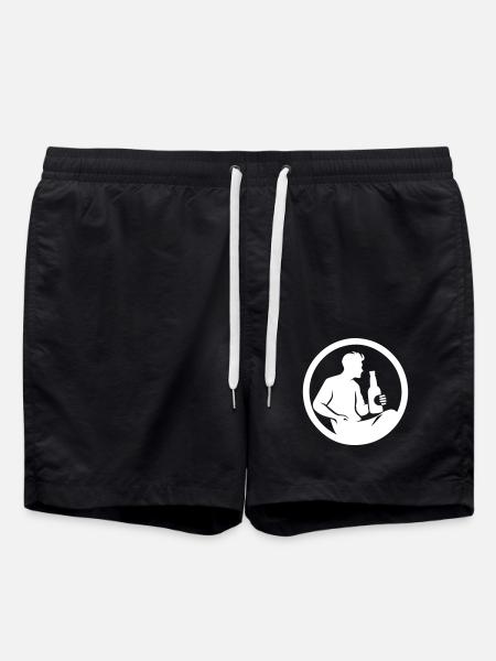 Drinking Silhouette - Badeshorts - Schwarz