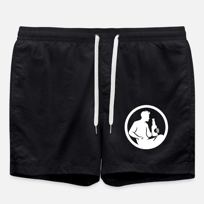 Silhouette de boisson - Short de bain - noir