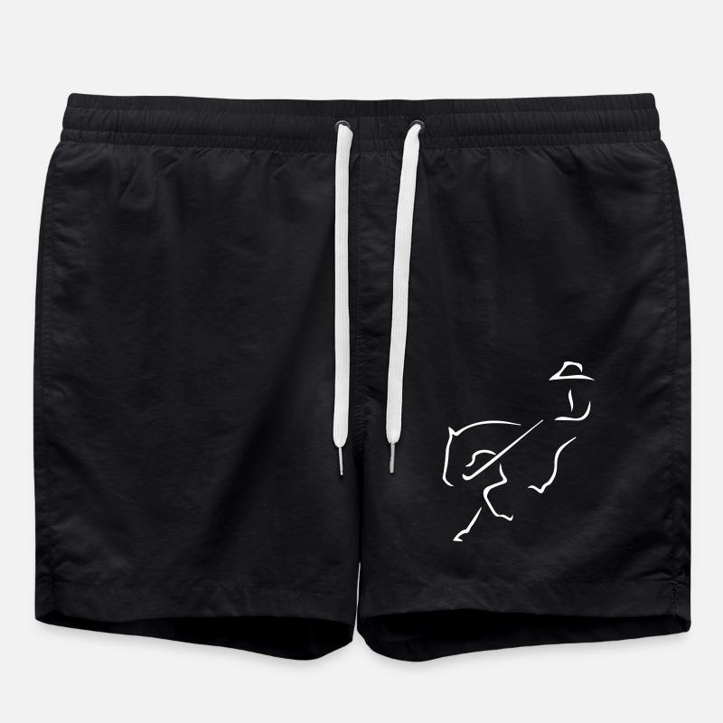 Arrêt coulissant - Short de bain - noir