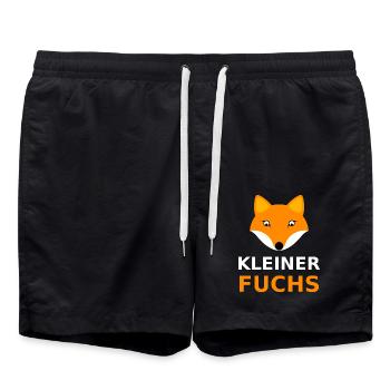 Kleiner Fuchs Kinder & Baby Geschenk - Badeshorts - Schwarz - Vorne - AI Model Male 185 light (185cm)