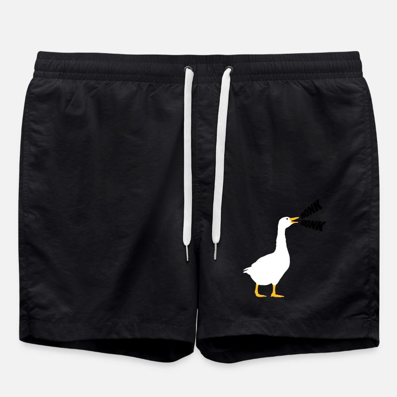 Honk Honk Goose - Swim Trunks - black