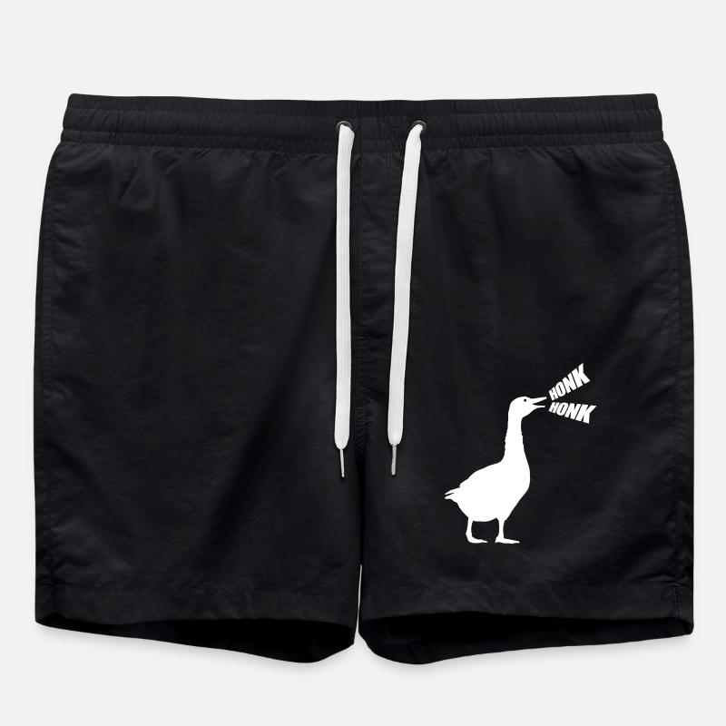 Goose Honk Honk - Swim Trunks - black