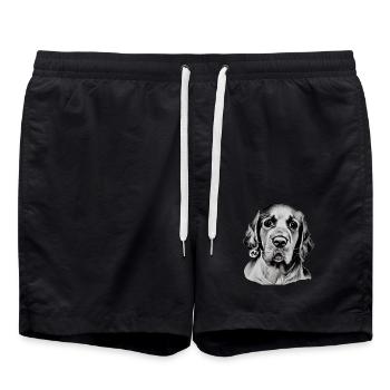cocker - Short de bain - noir - Devant - AI Model Male 185 light (185cm)