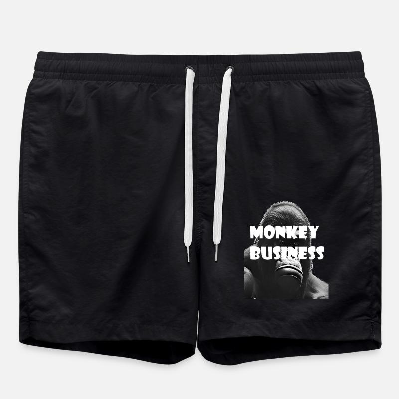 Monkey Business - Gorilla - Swim Trunks - black