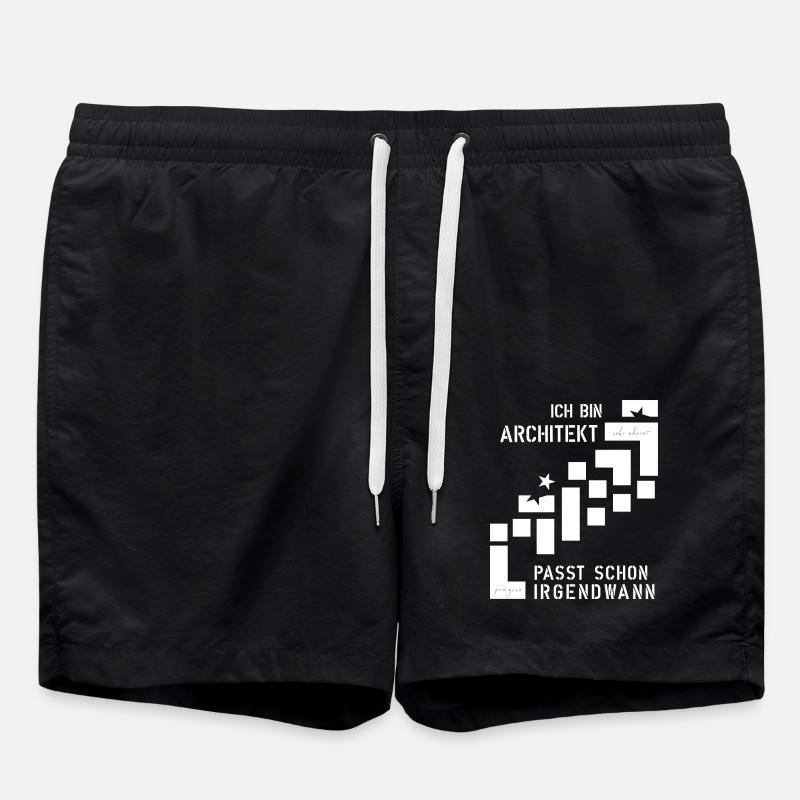 Architekt - Badeshorts - Schwarz