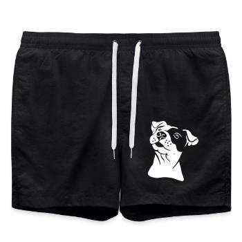 Staffordshire Terrier - Short de bain - noir - Devant - AI Model Male 185 light (185cm)