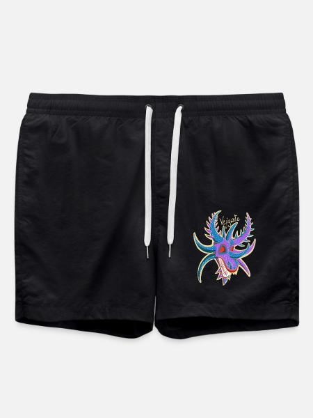 Vejigante Mask - Swim Trunks - black