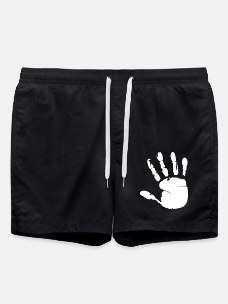 Handprint - Swim Trunks - black
