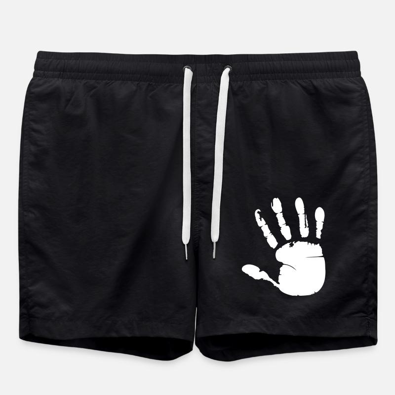 Handprint - Swim Trunks - black