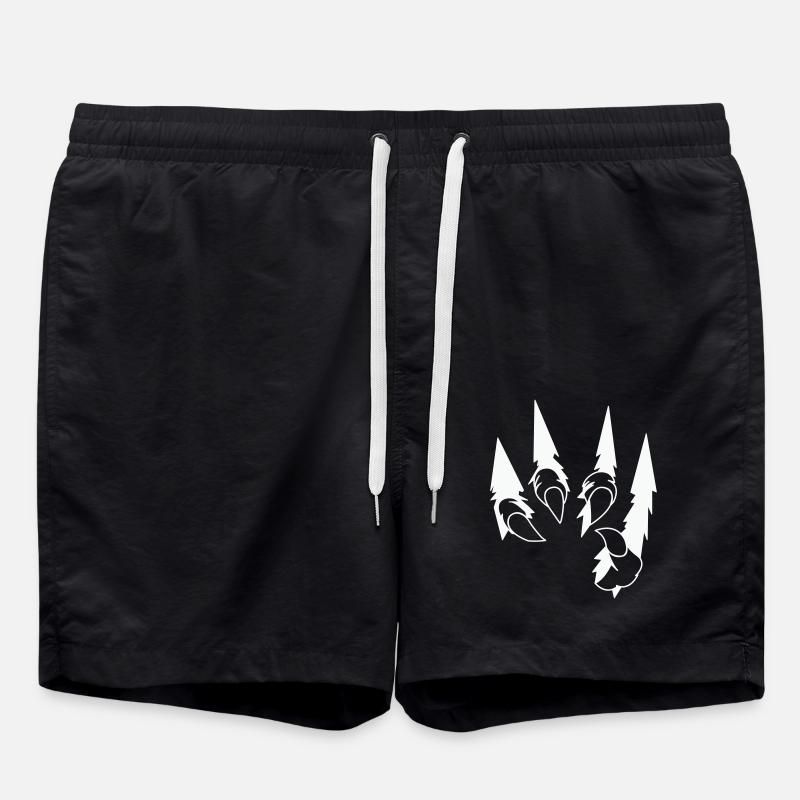 Animal Claws 001 - Swim Trunks - black